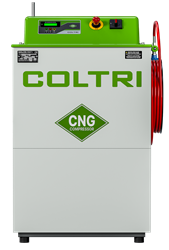 The CNG Evo compressor from Coltri in Italy is...