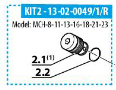 KIT Ventil 2. Stufe MCH 8-11-13-16-18-21-23 (KIT VALV.SCAR.2° STAD. MCH13/16)