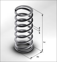 Spiralfeder / Druckfeder f&uuml;r Filtereins&auml;tze des MCH 6