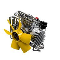 Breathing air compressor Mini Silent 100 litres/min. 330bar EM 230 Volt 2,2 kW 50Hz