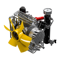 Atemluftkompressor ICON LSE 100 l/min E-Motor 230V 300bar 50Hz (MCH6) Endabschaltung + Entwässerung