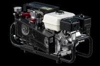 Atemluftkompressor 100 l/min 300 bar mit Verbrennungsmotor Honda Digitaler Stundenzähler