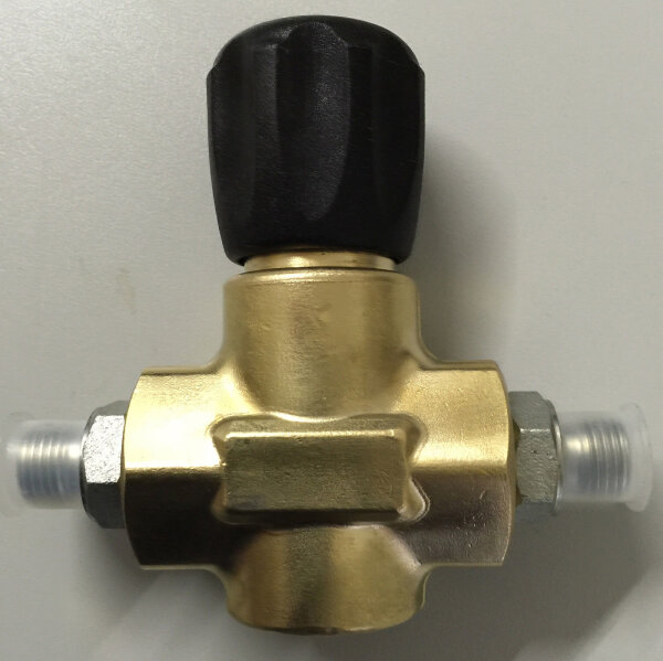 Shut-off valve for 300 bar with G1/4" female thread on both sides