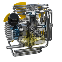 Breathing air compressor ICON LSE 100 l/min E-motor 230V 232bar 50Hz (MCH6)