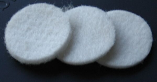 Felt disks for breathing air filters with 45mm diameter