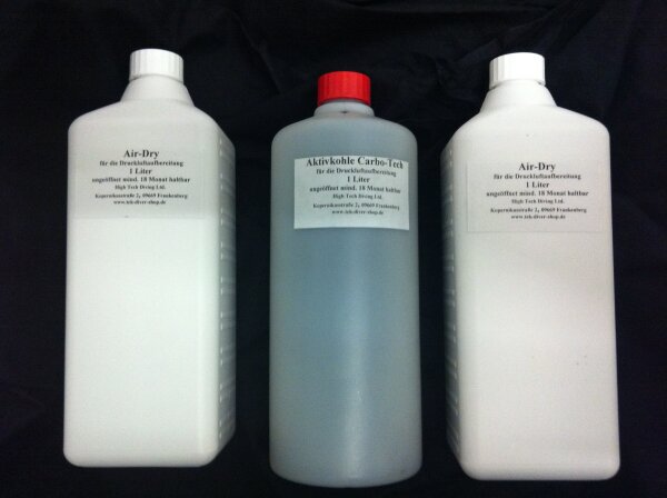 Nachfüllsatz aus 1x1 Liter Aktivkohle und 2x1 Liter Molekularsieb
